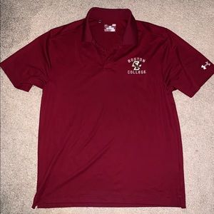 Boston College under armor polo/golf style shirt